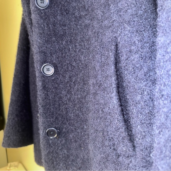 Rosso35 Genova Wool Alpaca Hooded Button Coat sz medium - Picture 7 of 12